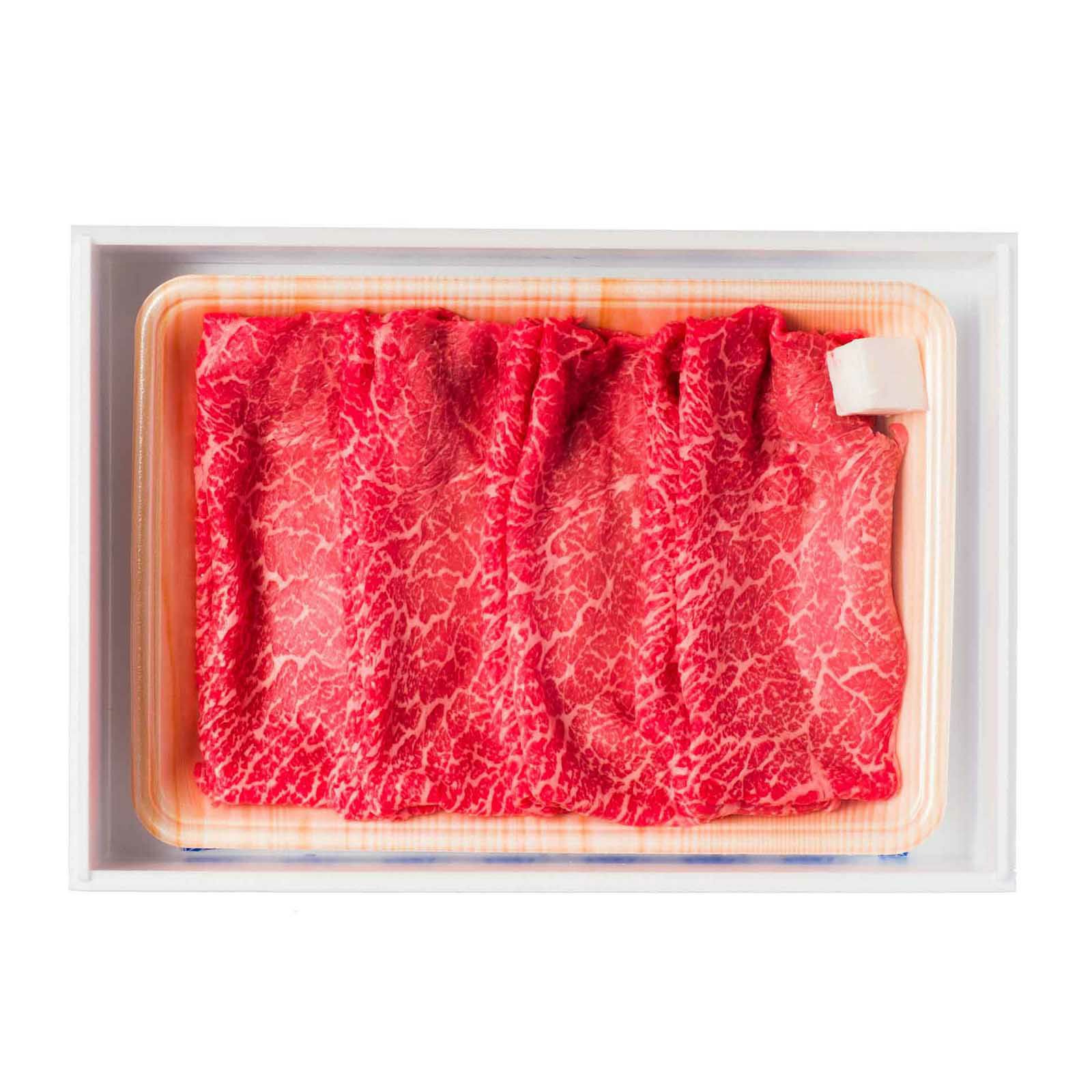 赤身ブランド『絹赤』のすき焼き用（モモまたはウデ）を冷凍でお届け・賞味30日